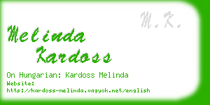 melinda kardoss business card